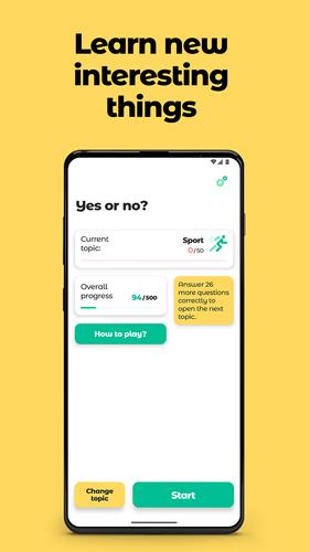 Yes or No? Trivia with facts. Ekran Görüntüsü 1