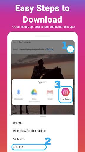 Video Downloader For Insta - IG Stories, Reels Скриншот 1