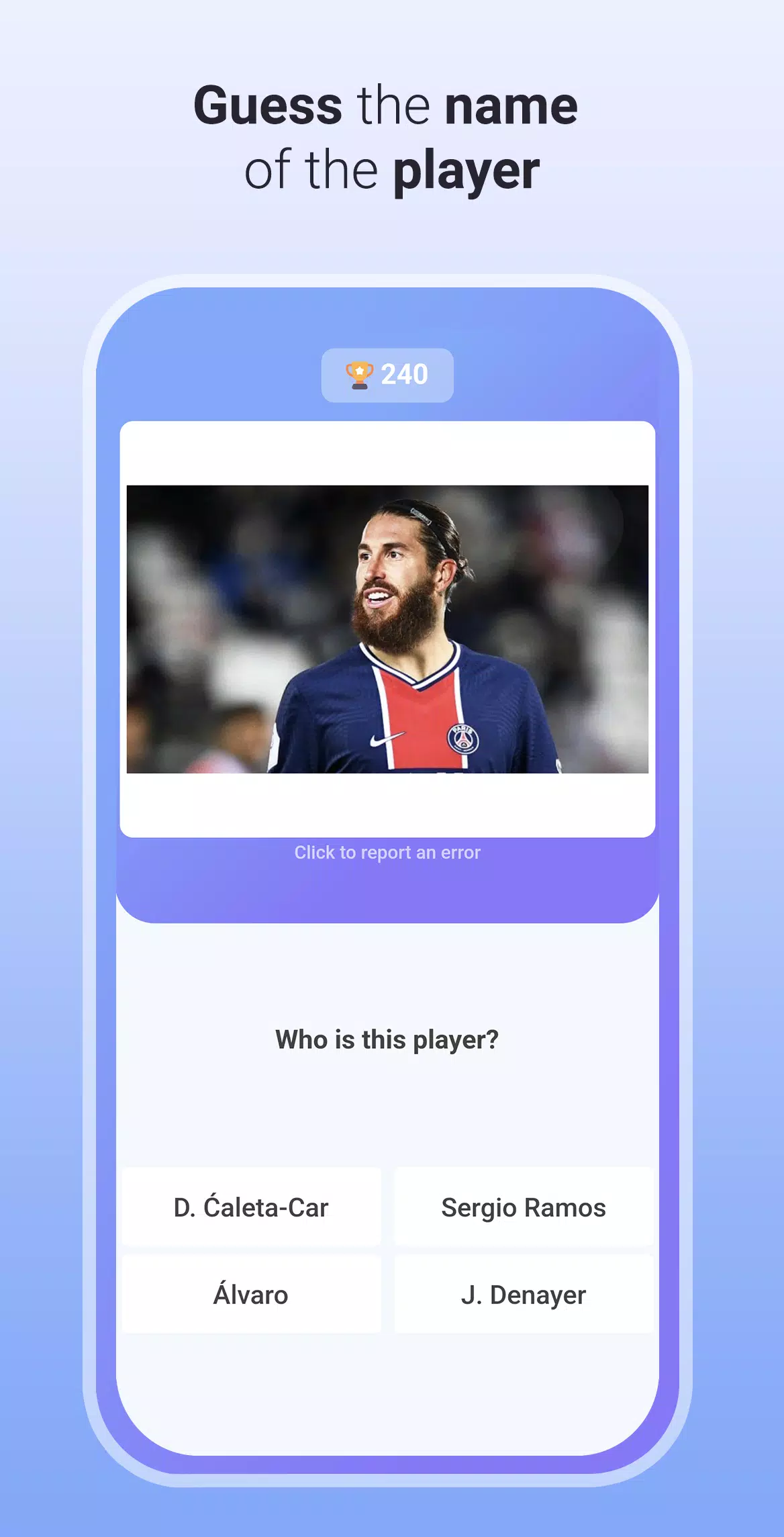 Quiz Soccer - Guess the name应用截图第3张