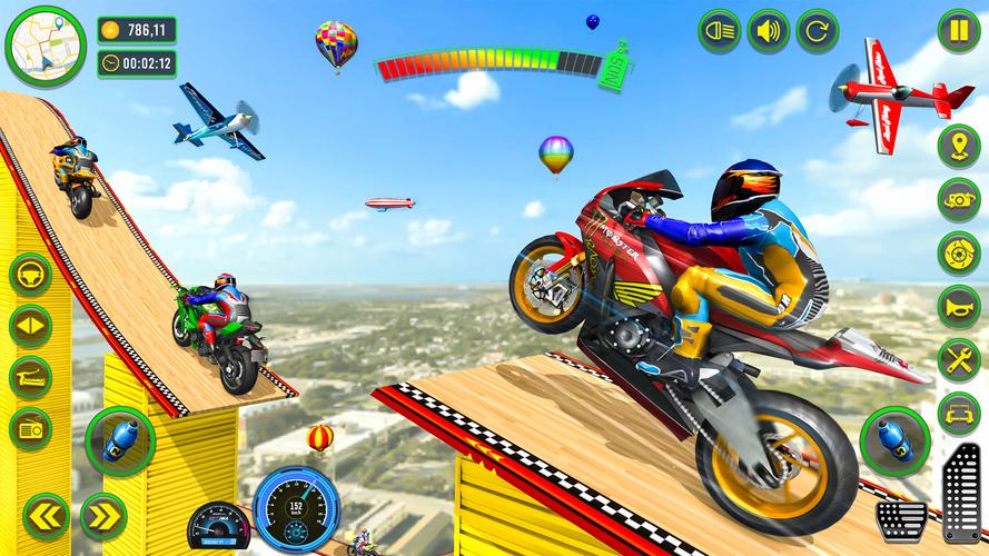 Mega Ramp Stunts Bike Games 3d Captura de tela 2