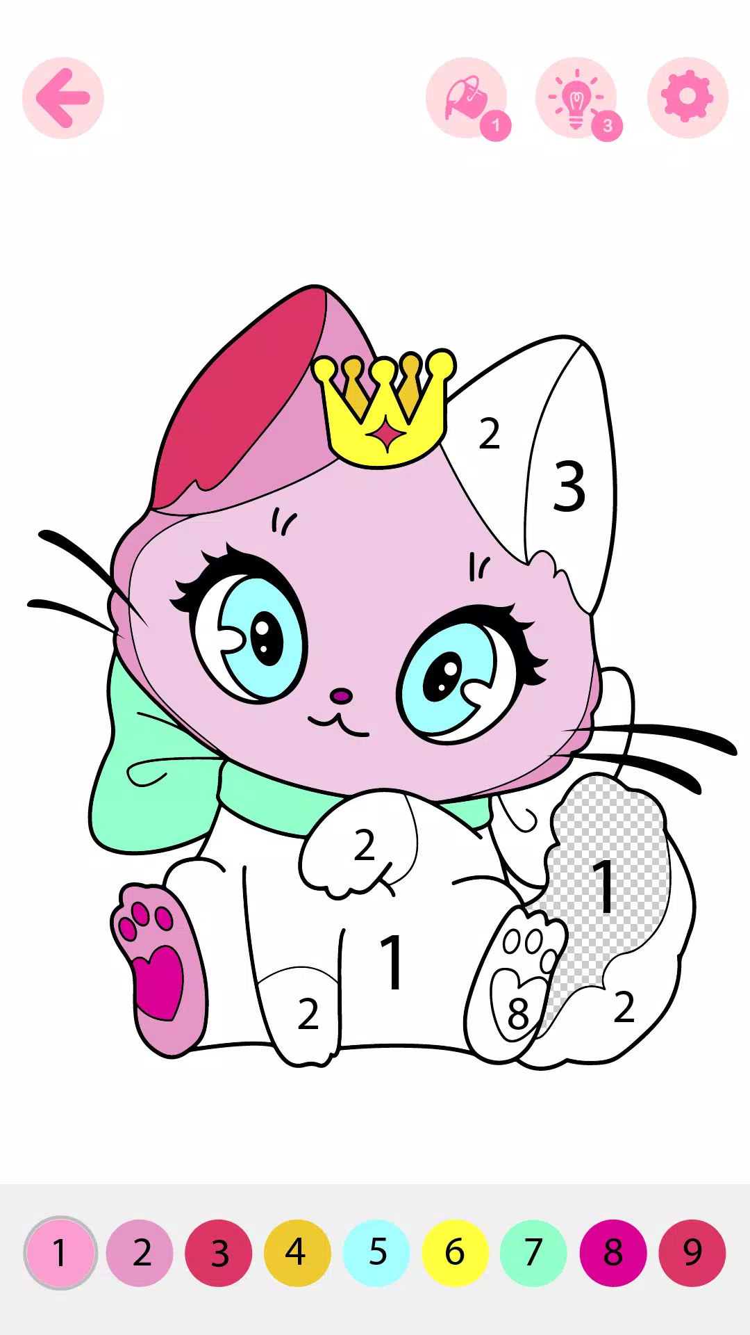 Kids Coloring Book by Numbers Screenshot 0