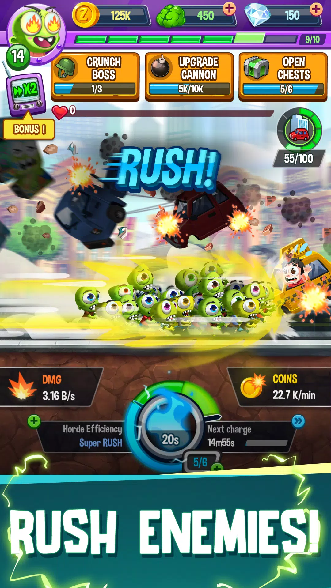 Idle Rush : Zombie Tsunami スクリーンショット 3