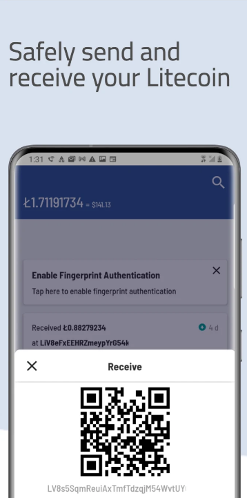 Litewallet ဖန်သားပြင်ဓာတ်ပုံ 0