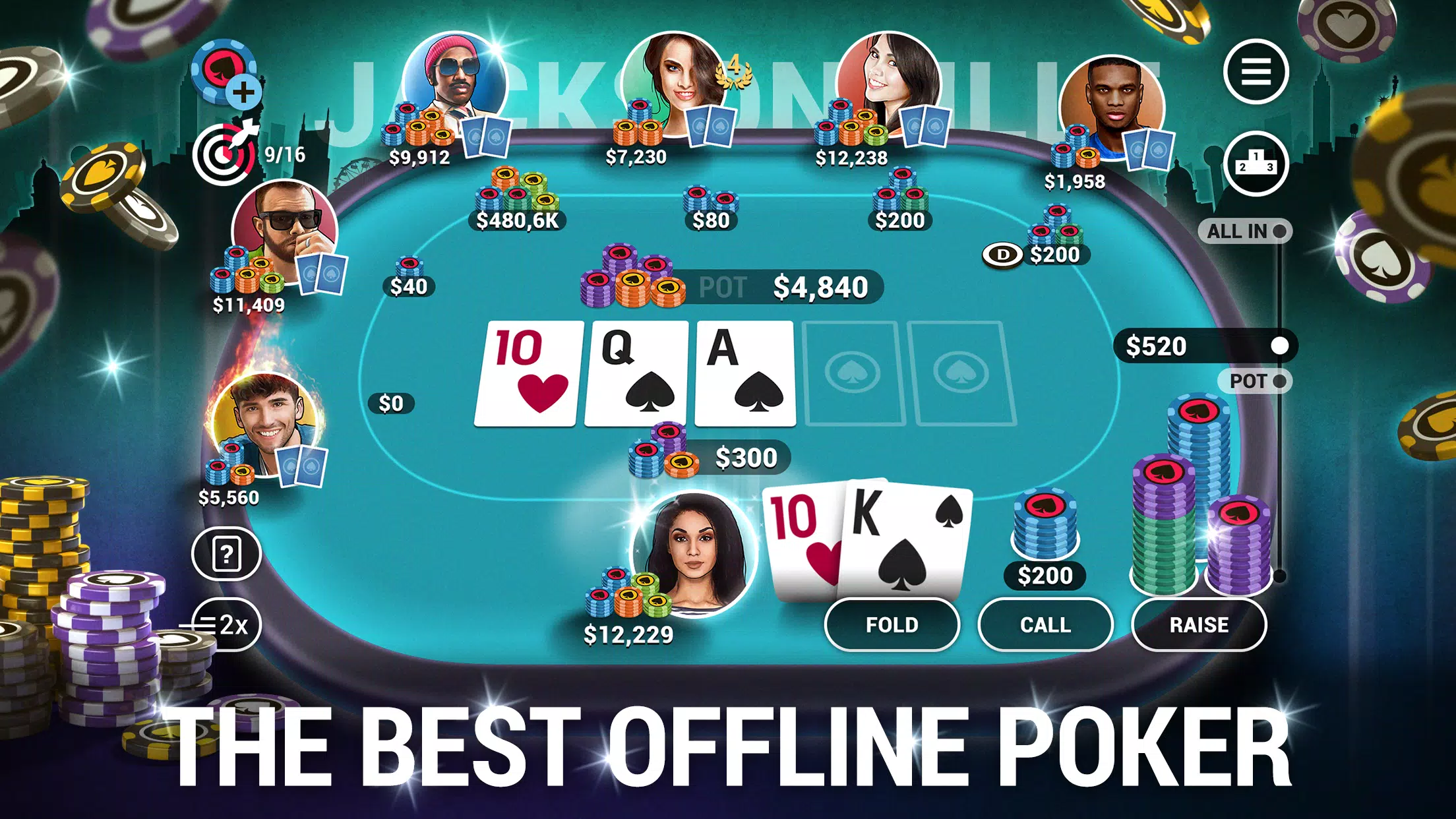 Poker World, Offline TX Holdem स्क्रीनशॉट 0