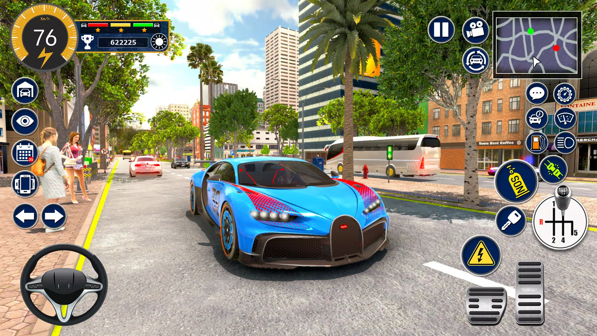 Bugatti Game Car Simulator 3D Captura de tela 2
