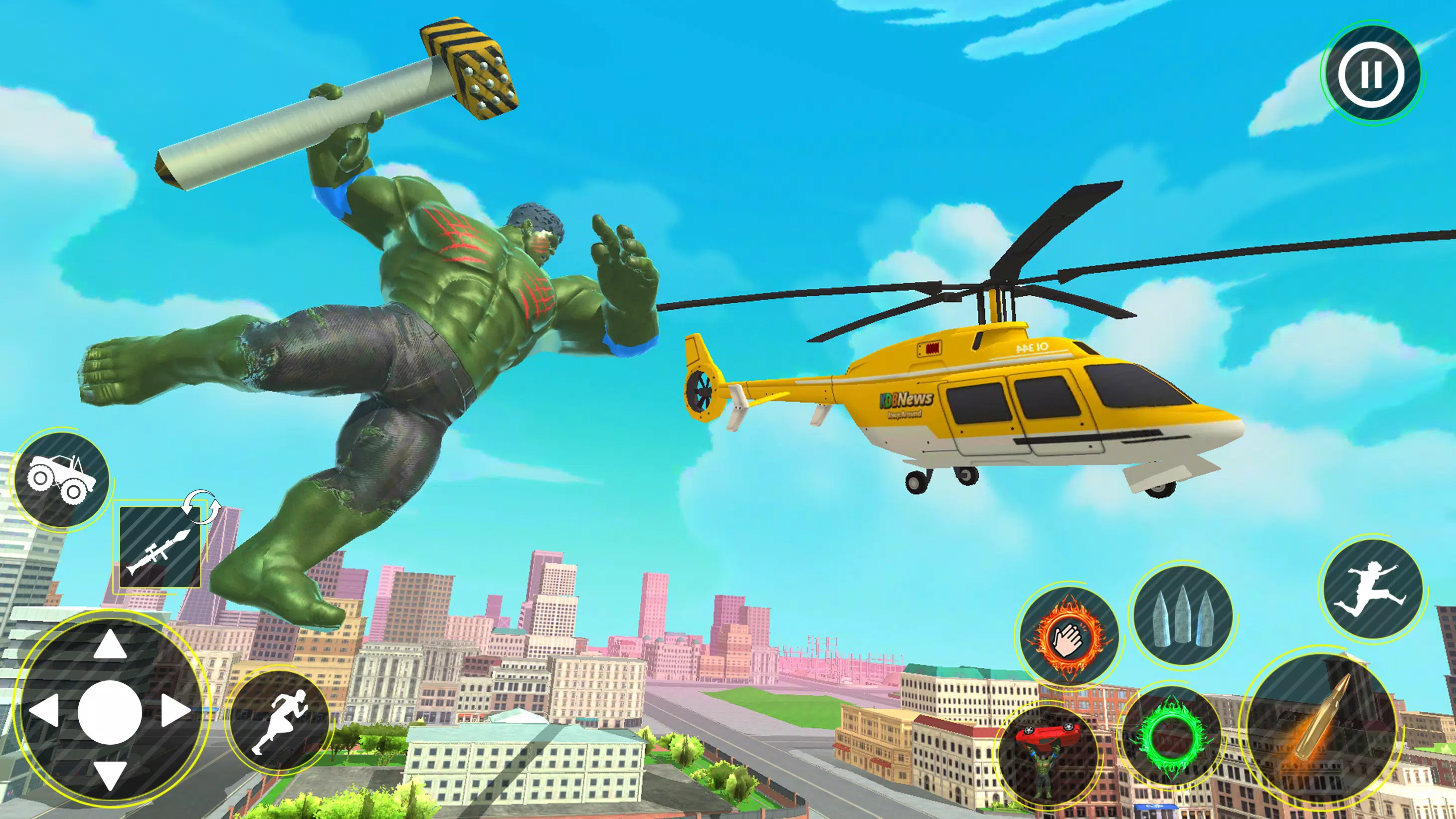 Incredible Monster Hero 3D War Скриншот 1