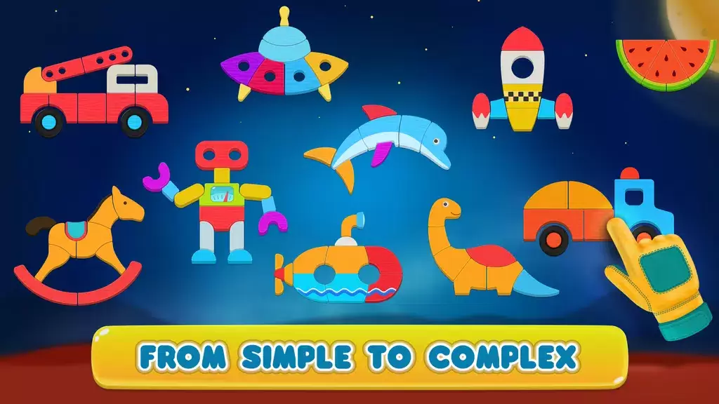 Cosmo Shapes Puzzles for kids Ekran Görüntüsü 2