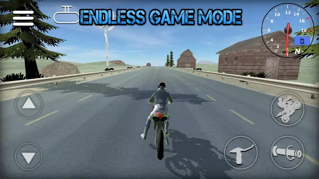 Wheelie Bike 3D game Screenshot 2