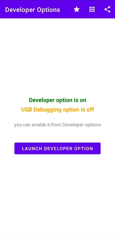 Developer Options Capture d'écran 2