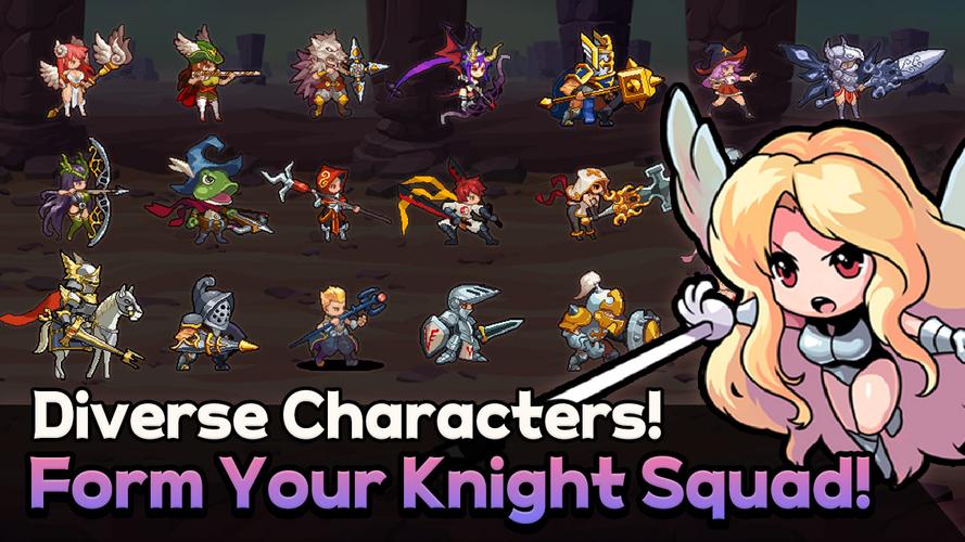 Rush! Knights : Idle RPG スクリーンショット 3