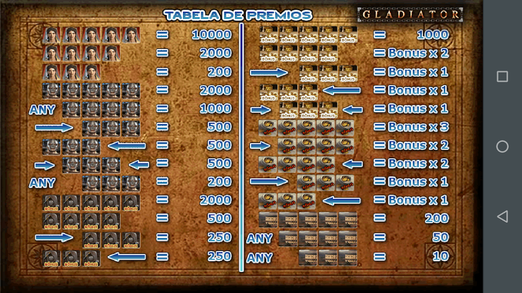 Gladiador Slot Caça Níquel Скриншот 2