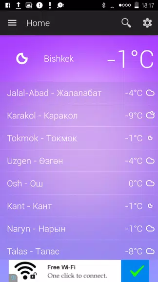 Kyrgyzstan Weather Schermafbeelding 0
