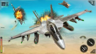 Combat Fighting Airplane Games スクリーンショット 1