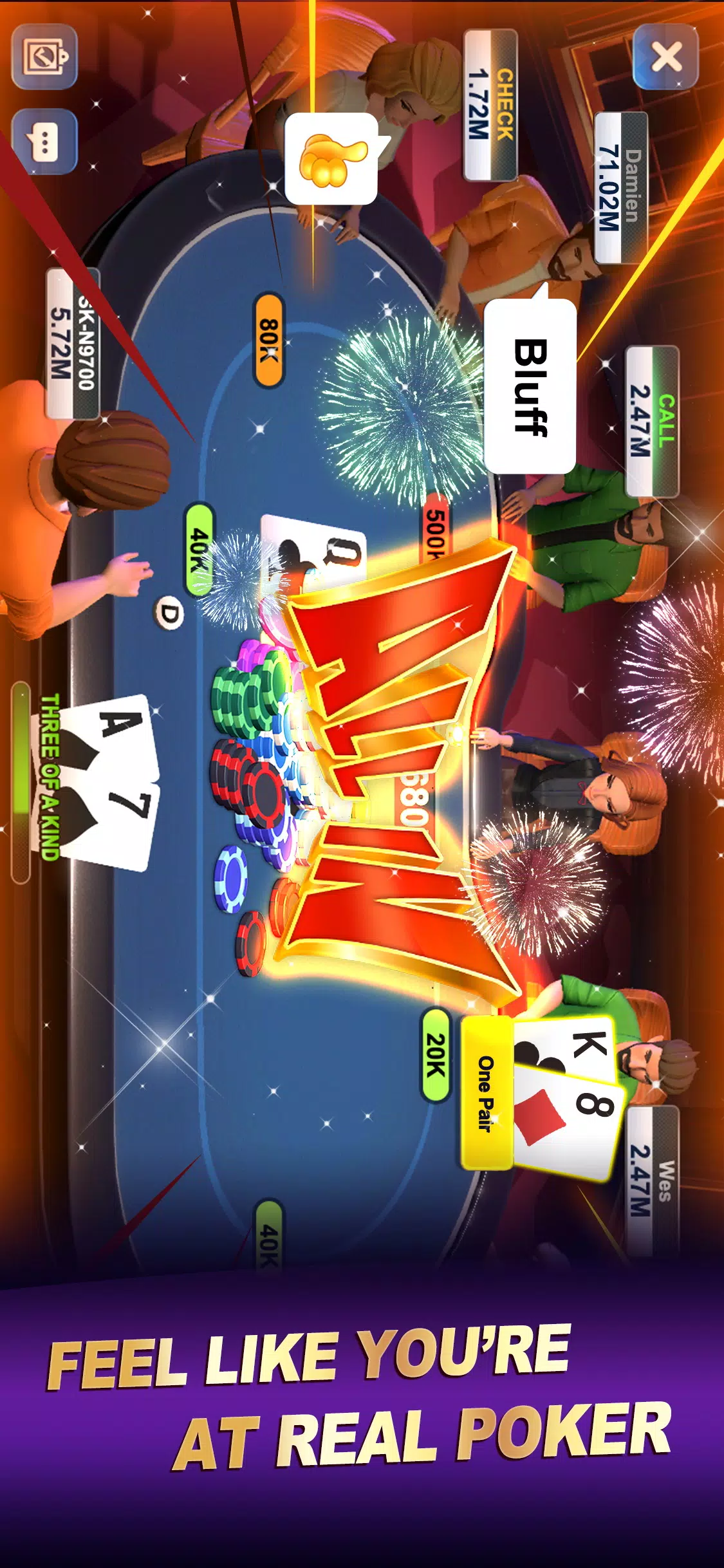 Poker World-Hold'em Frenzy Captura de pantalla 2