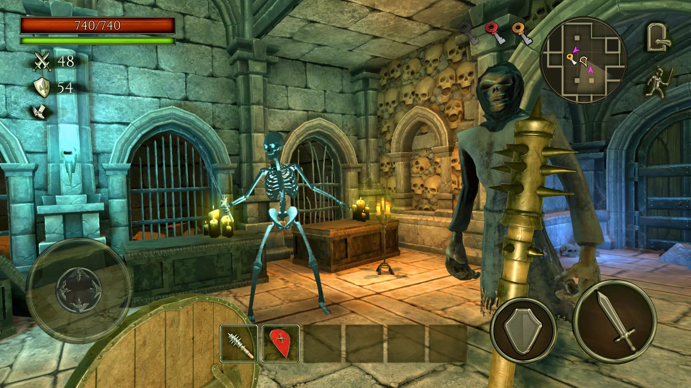 Ghoul Castle 3D - Action RPG Captura de tela 1
