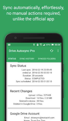 Autosync for Google Drive Zrzut ekranu 1