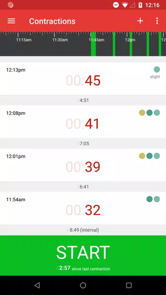 Contractions Timer for Labor Captura de pantalla 0