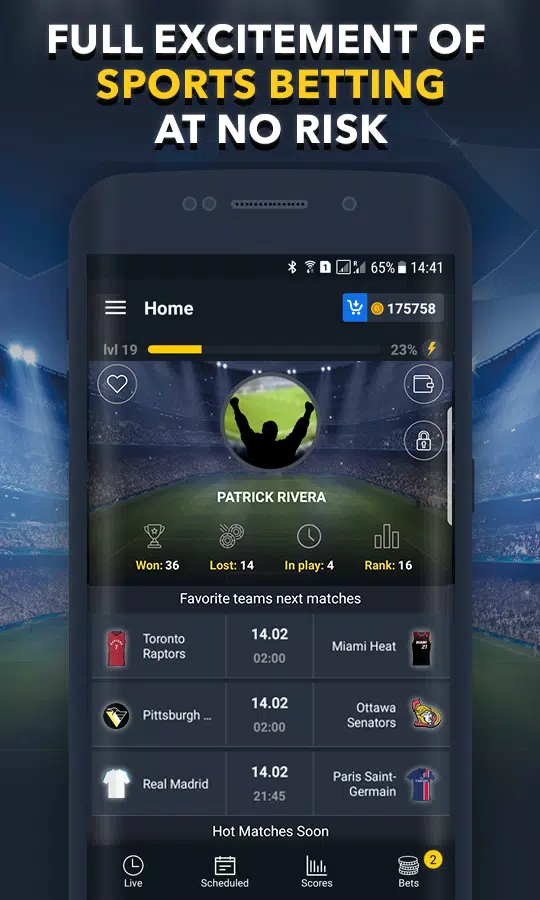 Sports Betting Game - BET UP Screenshot 1