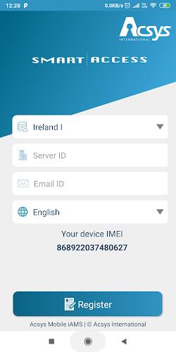 Acsys Mobile Application Capture d'écran 1