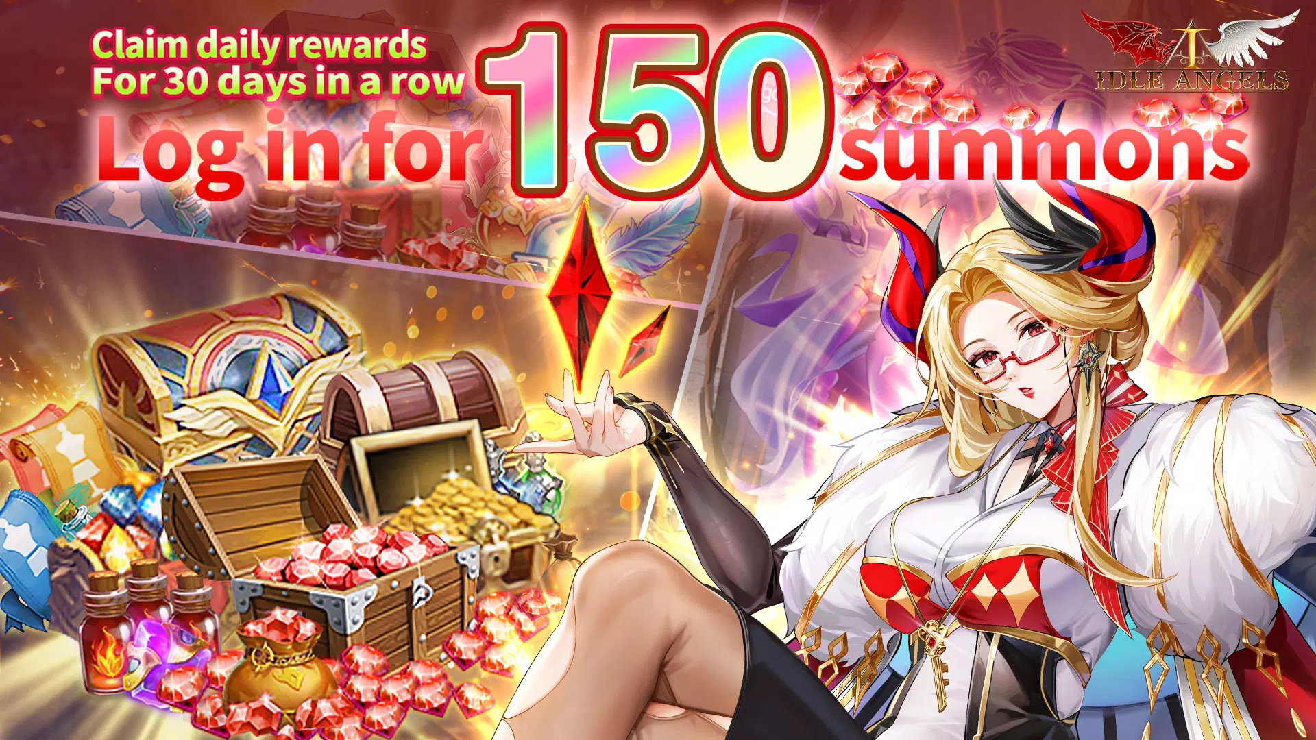 Idle Angels: Goddess' Warfare Скриншот 1