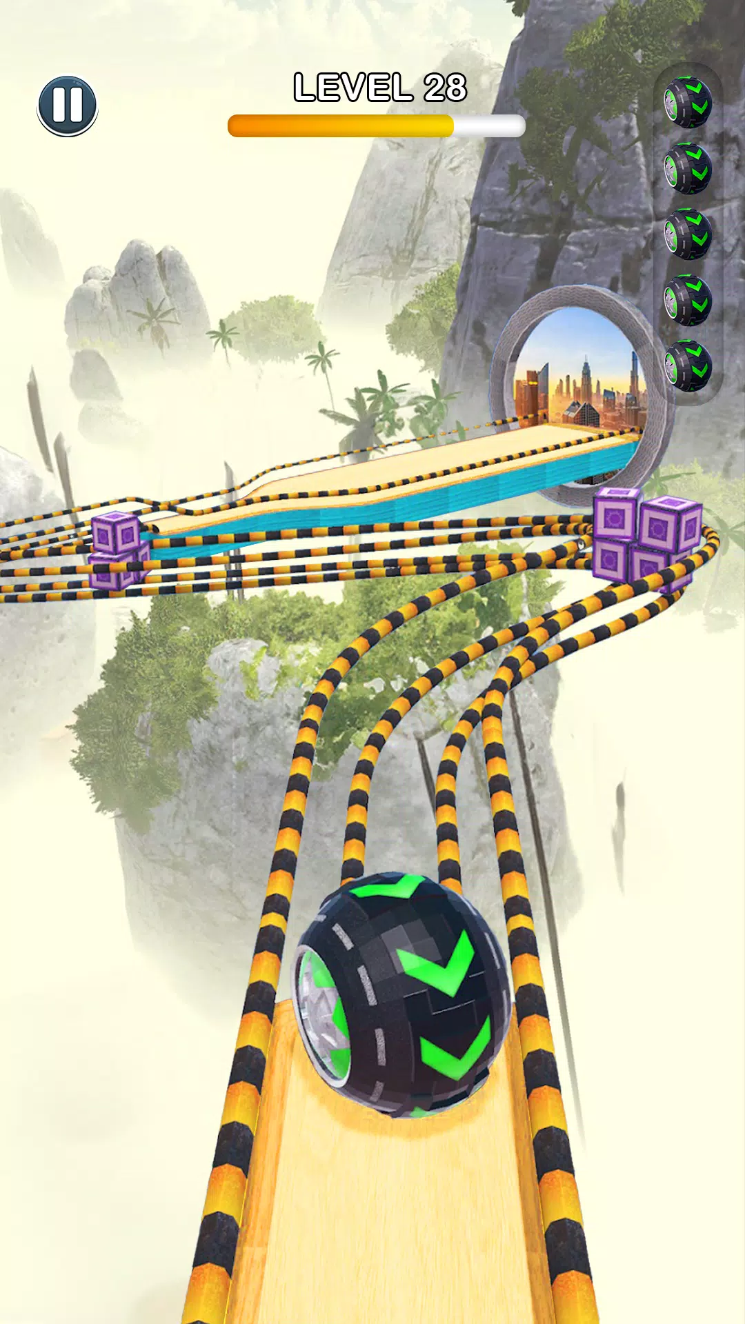 Rolling Ball Sky Escape スクリーンショット 0