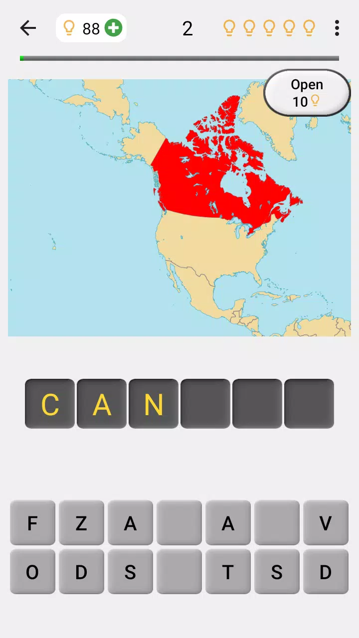 Maps of All Countries Geo-Quiz Capture d'écran 1