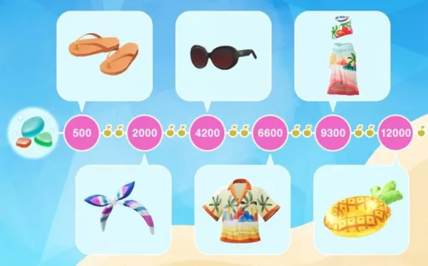 Pikmin Bloom Beach Resort活動 - 衝浪板鑰匙扣和冰淇淋裝飾Pikmin