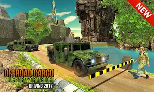 Offroad US Army Truck Driving Скриншот 1