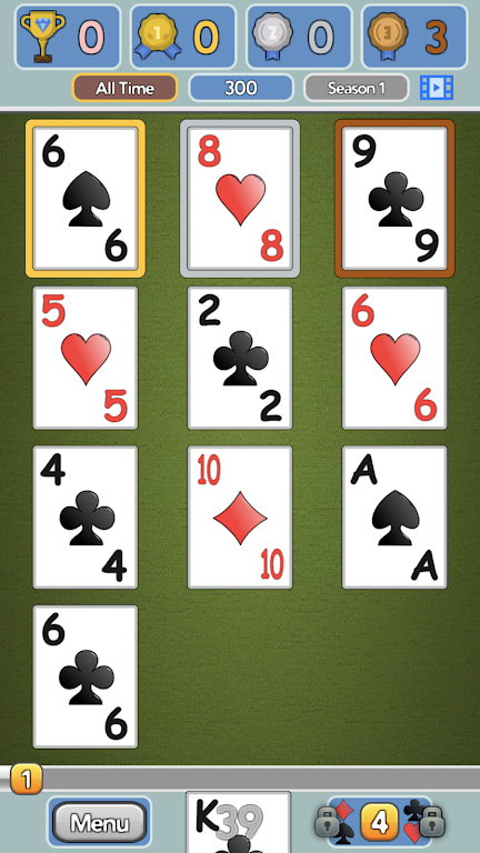 One Stack Solitaire: Free Card Game Tangkapan skrin 2