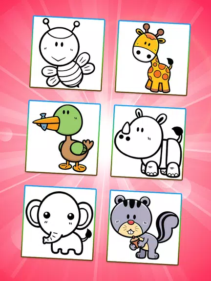 Coloring Games: Color Animals Ảnh chụp màn hình 0