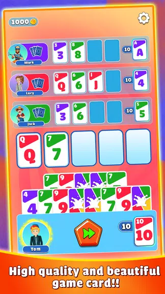 Skip 10 - Card Game Tangkapan skrin 0
