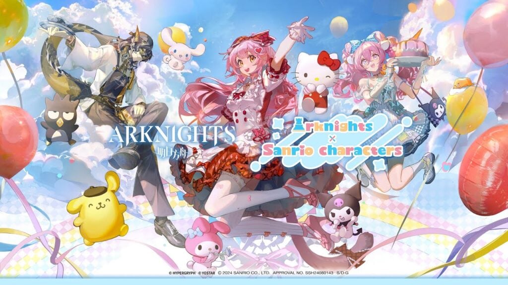 La adorable colaboración de Arknights y Sanrio revela atuendos encantadores