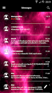 SMS Messages GlassNebula Theme應用截圖第2張