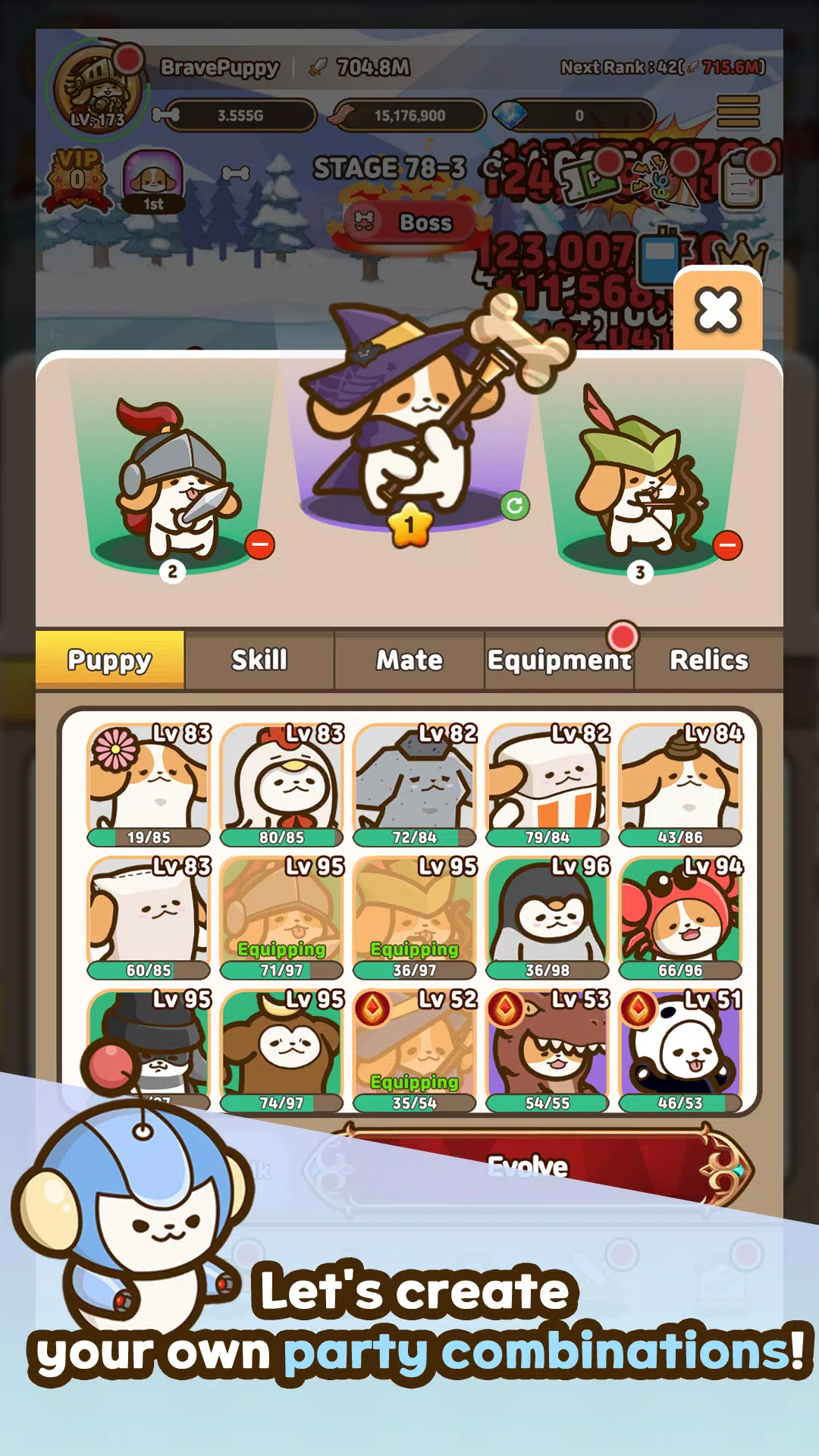 Bravepuppy Idle Adventure應用截圖第2張