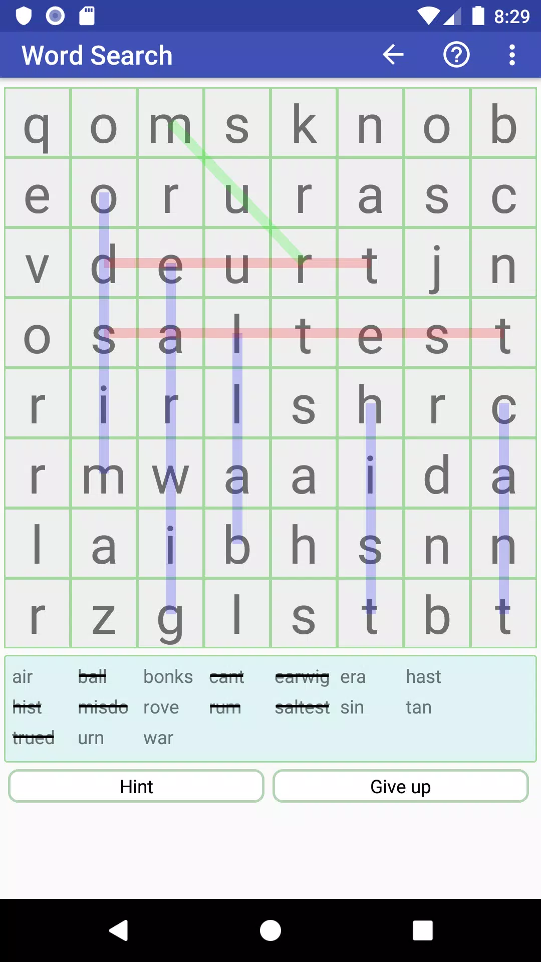 WGC Word Game Collection 스크린샷 1