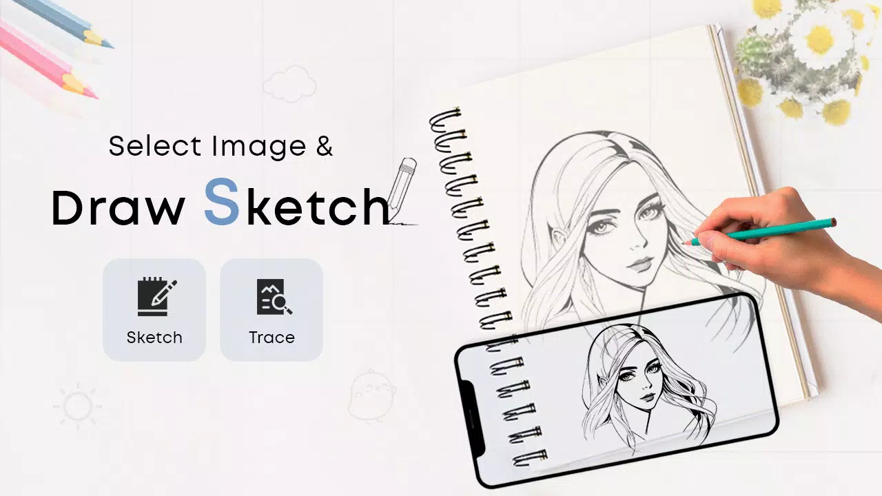 Draw Sketch & Trace স্ক্রিনশট 1