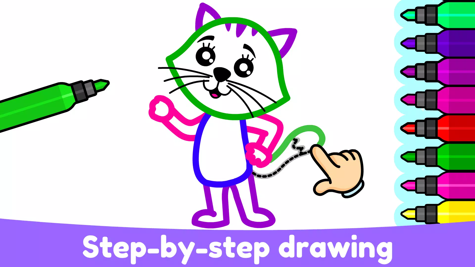 Kids Drawing & Coloring Games Captura de tela 3