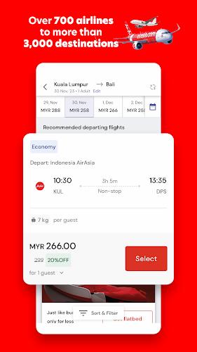 AirAsia MOVE: Flights & Hotels স্ক্রিনশট 0