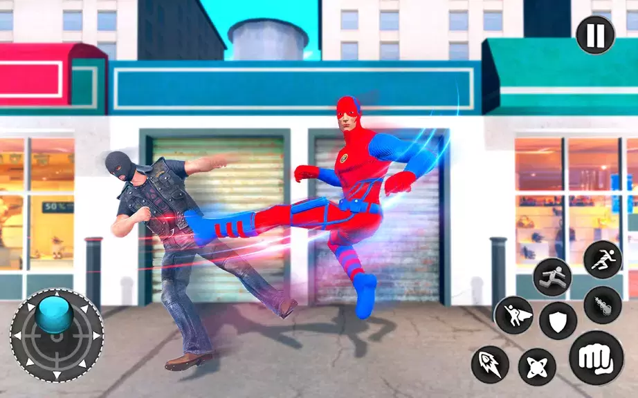 Captain Super Hero Man Game 3D Zrzut ekranu 3