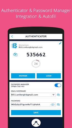 SAASPASS Authenticator 2FA App スクリーンショット 1