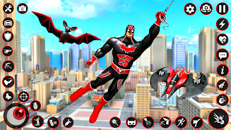 Bat Hero Dark Crime City Game স্ক্রিনশট 2