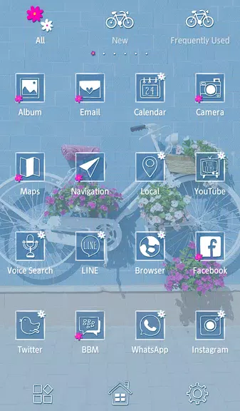 Vintage Floral Bike Theme应用截图第1张