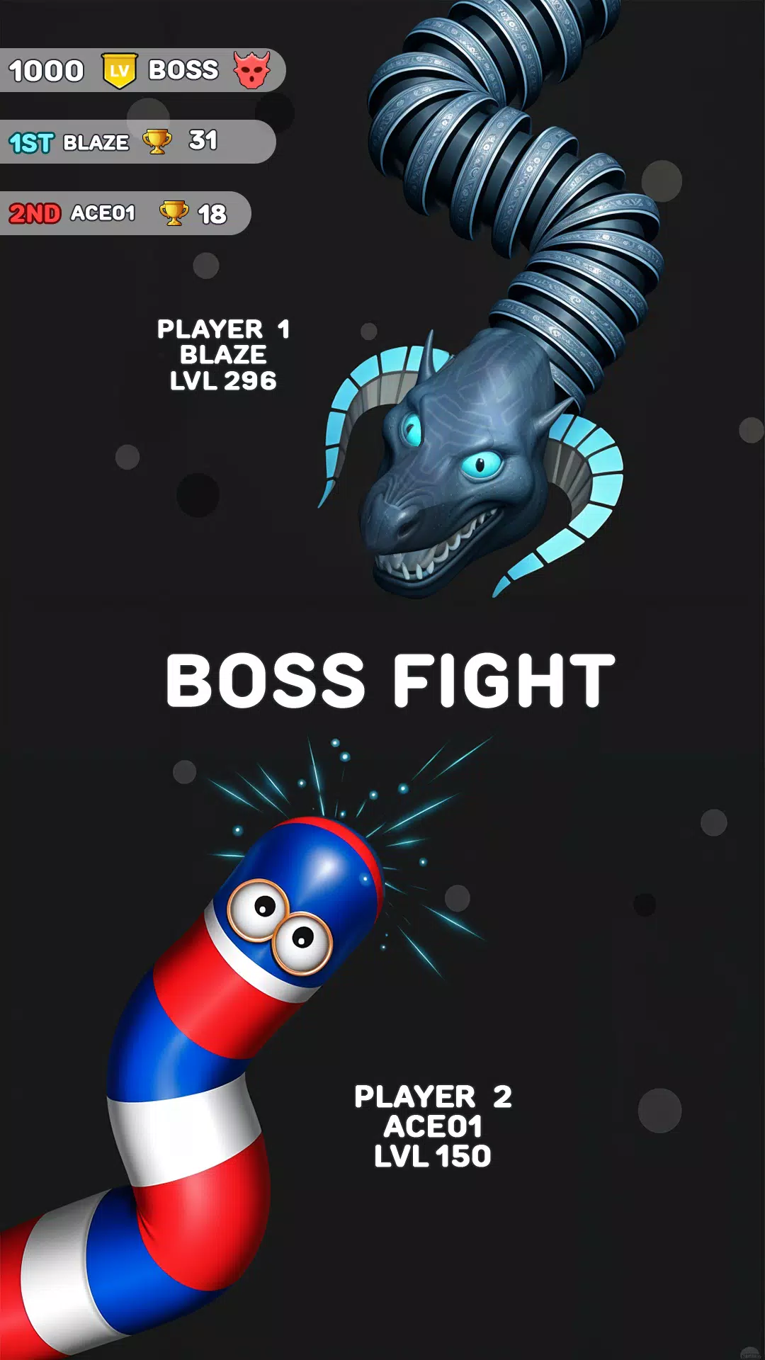 Schermata Worms Clash - Snake Games 0