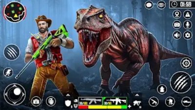 Wild Dinosaur Hunting Zoo Game Screenshot 0