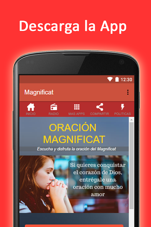 Oracion la magnifica en audio: El Magnificat Capture d'écran 0