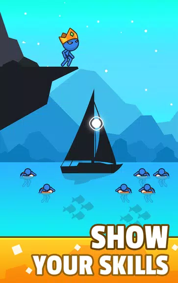 Stickman Jump into Water Screenshot 0