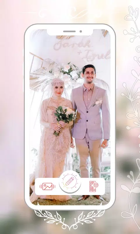 Hijab Couple Bridal Editor Schermafbeelding 1