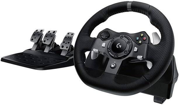 Logitech G920 ड्राइविंग फोर्स रेसिंग व्हील और पैडल (Xbox, PC)