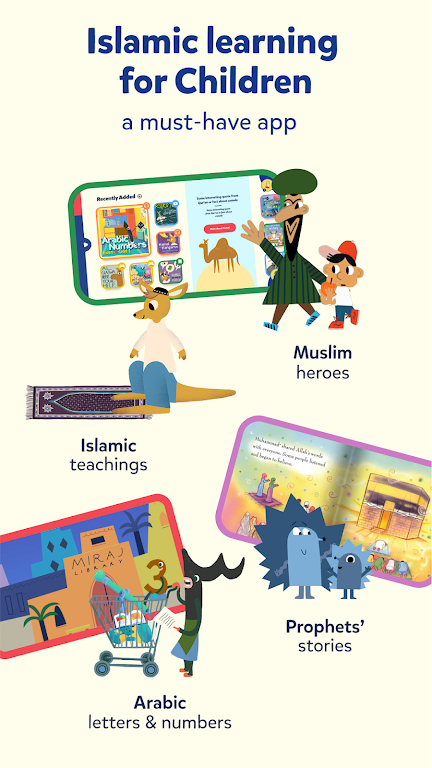 Miraj Muslim Kids Books Games Captura de tela 0