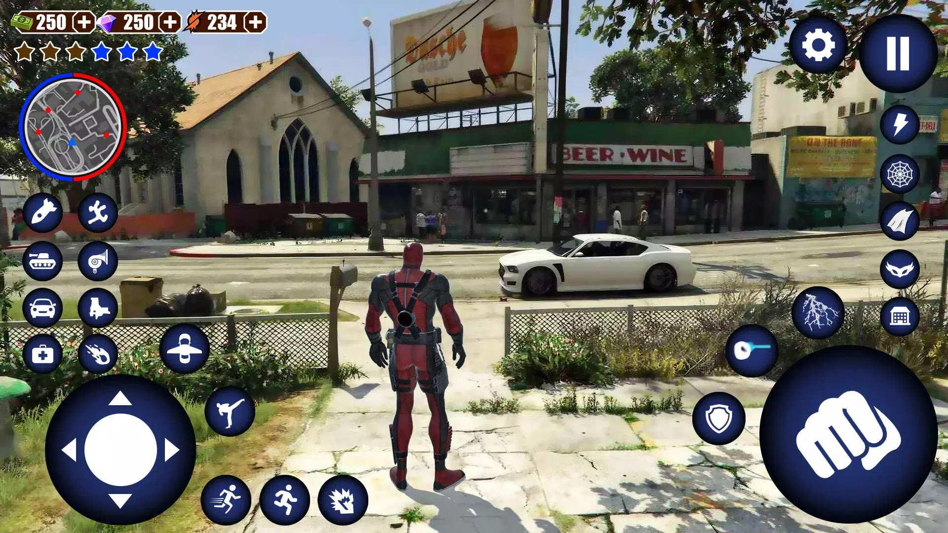 Miami Rope Hero Spider Game应用截图第1张